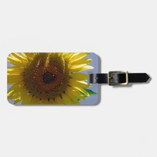 Gelbe Sonnenblume Gepäckanhänger (Vorderseite horizontal)