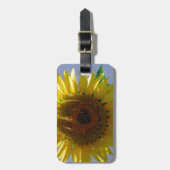 Gelbe Sonnenblume Gepäckanhänger (Vorderseite vertikal)