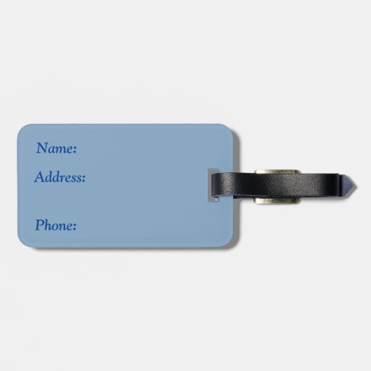 Gelbe Sonnenblume Gepäckanhänger (Rückseite horizontal)