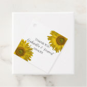 Gelbe Sonnenblume Geschenkanhänger (Beispiel)