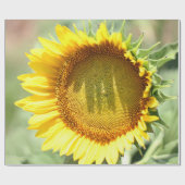 Gelbe Sonnenblume Geschenkpapier (Flach)