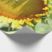 Gelbe Sonnenblume Geschenkpapier (Ecke)