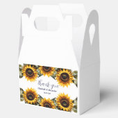 Gelbe Sonnenblume Geschenkschachtel (Geöffnet)