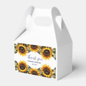 Gelbe Sonnenblume Geschenkschachtel (Vorderseite)