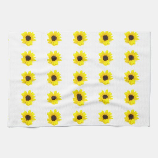 Gelbe Sonnenblume Geschirrtuch (Horizontal)