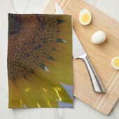 Gelbe Sonnenblume Geschirrtuch (Viertel Falte)