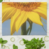 Gelbe Sonnenblume Geschirrtuch (Gefaltet)