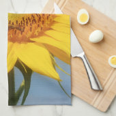 Gelbe Sonnenblume Geschirrtuch (Viertel Falte)