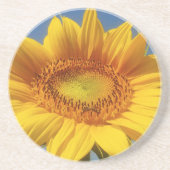 Gelbe Sonnenblume Getränkeuntersetzer (Vorne)