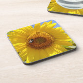 Gelbe Sonnenblume Getränkeuntersetzer (Linke Seite)