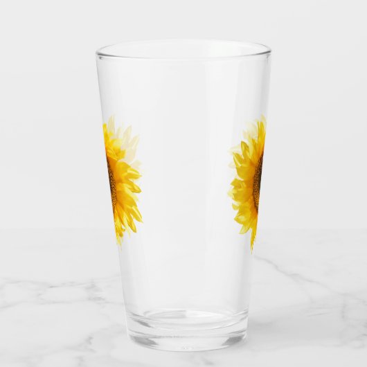 gelbe Sonnenblume Glas (Links)