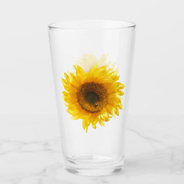 gelbe Sonnenblume Glas