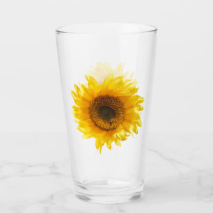 gelbe Sonnenblume Glas