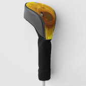 Gelbe Sonnenblume Golf Headcover (angewinkelt)