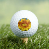 Gelbe Sonnenblume Golfball (Insitu T-Shirt)