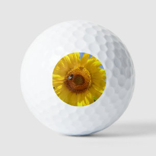 Gelbe Sonnenblume Golfball