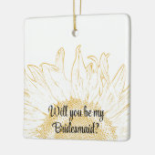 Gelbe Sonnenblume Grafik werden Sie meine Briddema Keramikornament (Links)