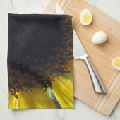 Gelbe Sonnenblume Handtuch (Viertel Falte)
