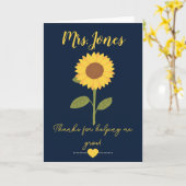 Gelbe Sonnenblume hilft mir, eine Karte zu züchten (Gelbe Blume)