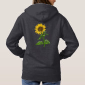 Gelbe Sonnenblume Hoodie (Rückseite)