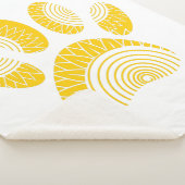 Gelbe Sonnenblume Hundepfau drucken Sherpadecke (3/4)