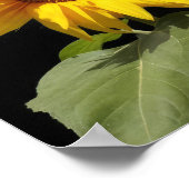 Gelbe Sonnenblume Inspiration Poster (Ecke)