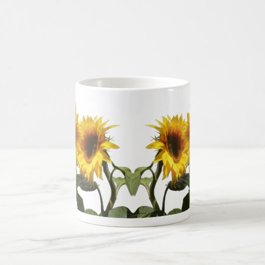 Gelbe Sonnenblume Kaffeetasse (Mittel)