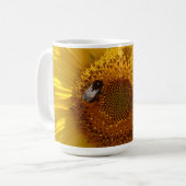 Gelbe Sonnenblume Kaffeetasse (Vorderseite Links)