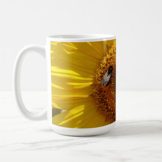 Gelbe Sonnenblume Kaffeetasse (Links)