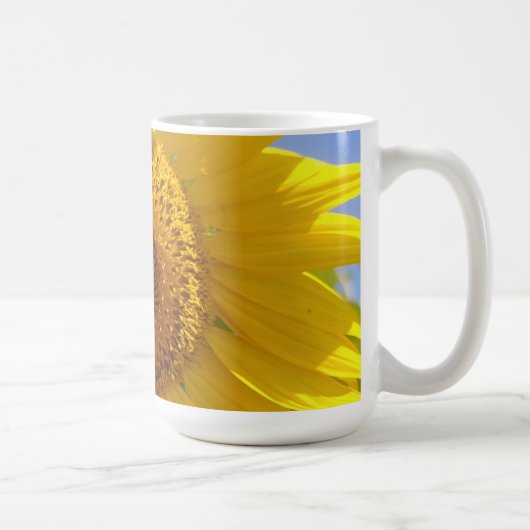 Gelbe Sonnenblume Kaffeetasse (Rechts)