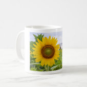 Gelbe Sonnenblume Kaffeetasse (Vorderseite Links)