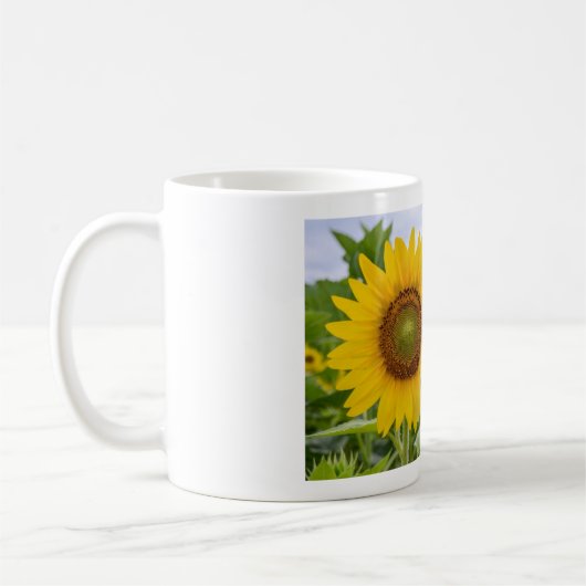 Gelbe Sonnenblume Kaffeetasse (Links)