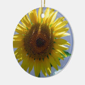 Gelbe Sonnenblume Keramik Ornament (Links)