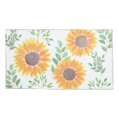 Gelbe Sonnenblume Kissenbezug (Rückseite)