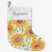 Gelbe Sonnenblume Kleiner Weihnachtsstrumpf (Vorderseite)