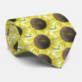 Gelbe Sonnenblume Krawatte (Gerollt)