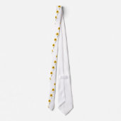 Gelbe Sonnenblume Krawatte (Rückseite)