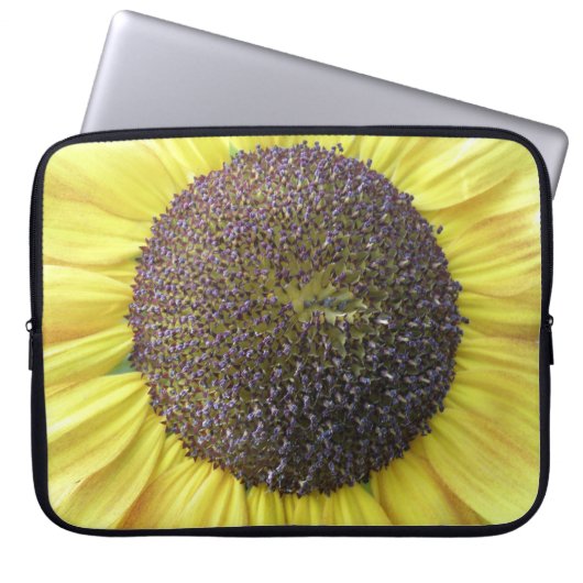 Gelbe Sonnenblume Laptop Tasche (Vorderseite)