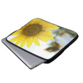 Gelbe Sonnenblume Laptopschutzhülle (Vorne Knopf)