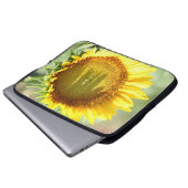 Gelbe Sonnenblume Laptopschutzhülle (Vorne Knopf)