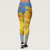 Gelbe Sonnenblume Leggings (Rückseite)