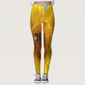 Gelbe Sonnenblume Leggings (Vorderseite)