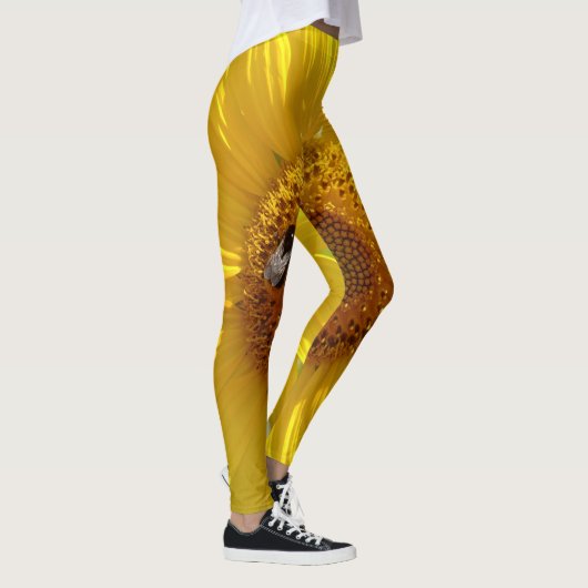 Gelbe Sonnenblume Leggings (Rechts)