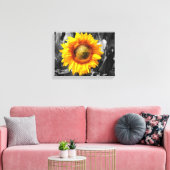 Gelbe Sonnenblume Leinwanddruck (Insitu (Wohnzimmer))