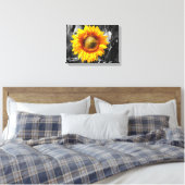 Gelbe Sonnenblume Leinwanddruck (Insitu (Schlafzimmer))