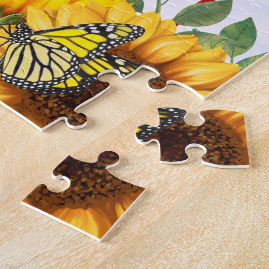 Gelbe Sonnenblume Liebe Hoffnung Hoffnung Glaube S Puzzle (Seite)