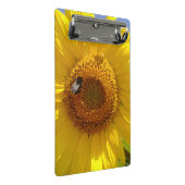 Gelbe Sonnenblume Mini Klemmbrett (Schrägansicht)
