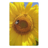 Gelbe Sonnenblume Mini Klemmbrett (Rückseite)