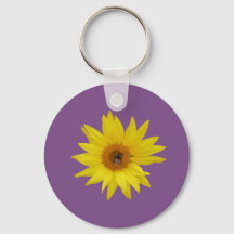 Gelbe Sonnenblume mit Biene