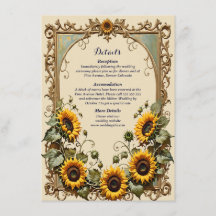 Gelbe Sonnenblume mit Kunstrahmen Hochzeit